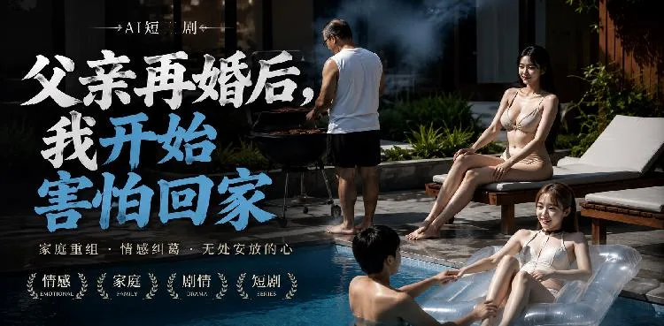 父亲再婚后，我开始害怕回家 AI短剧 那暧昧氛围让人浮想联翩